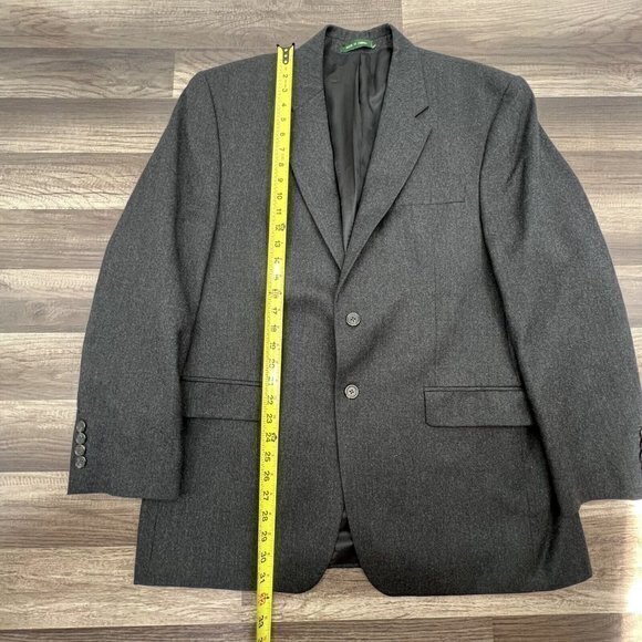 Lauren Ralph Lauren Blazer Men 42R Charcoal Gray Wool‎ Sport Coat Vintage 1998 - Picture 10 of 10